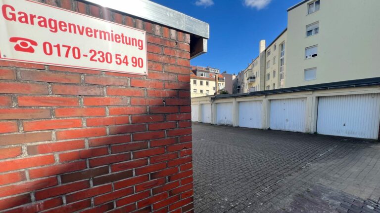 Garagenhof in der Mühlenstraße in Wilhelmshaven